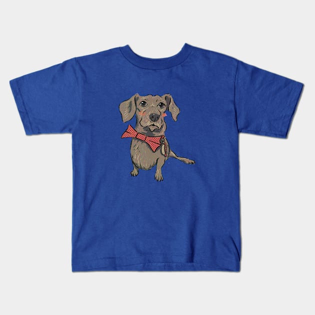 Bowtie Popeye Kids T-Shirt by Wheeling Weenie